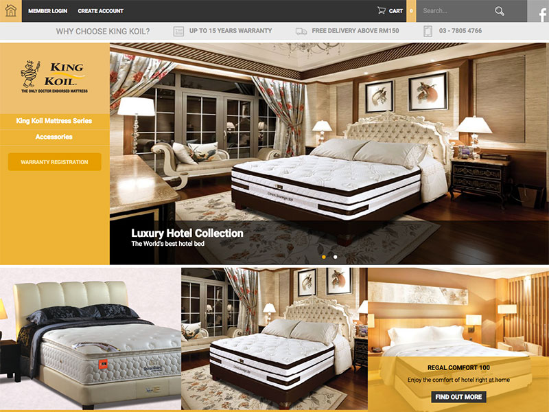 King Koil e-store